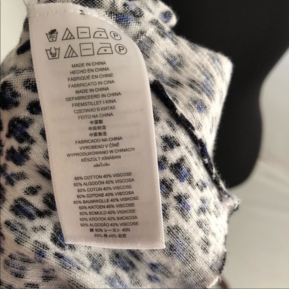 MICHAEL Michael Kors multicolor cheetah print v-neck lightweight sweater - Picture 6 of 9